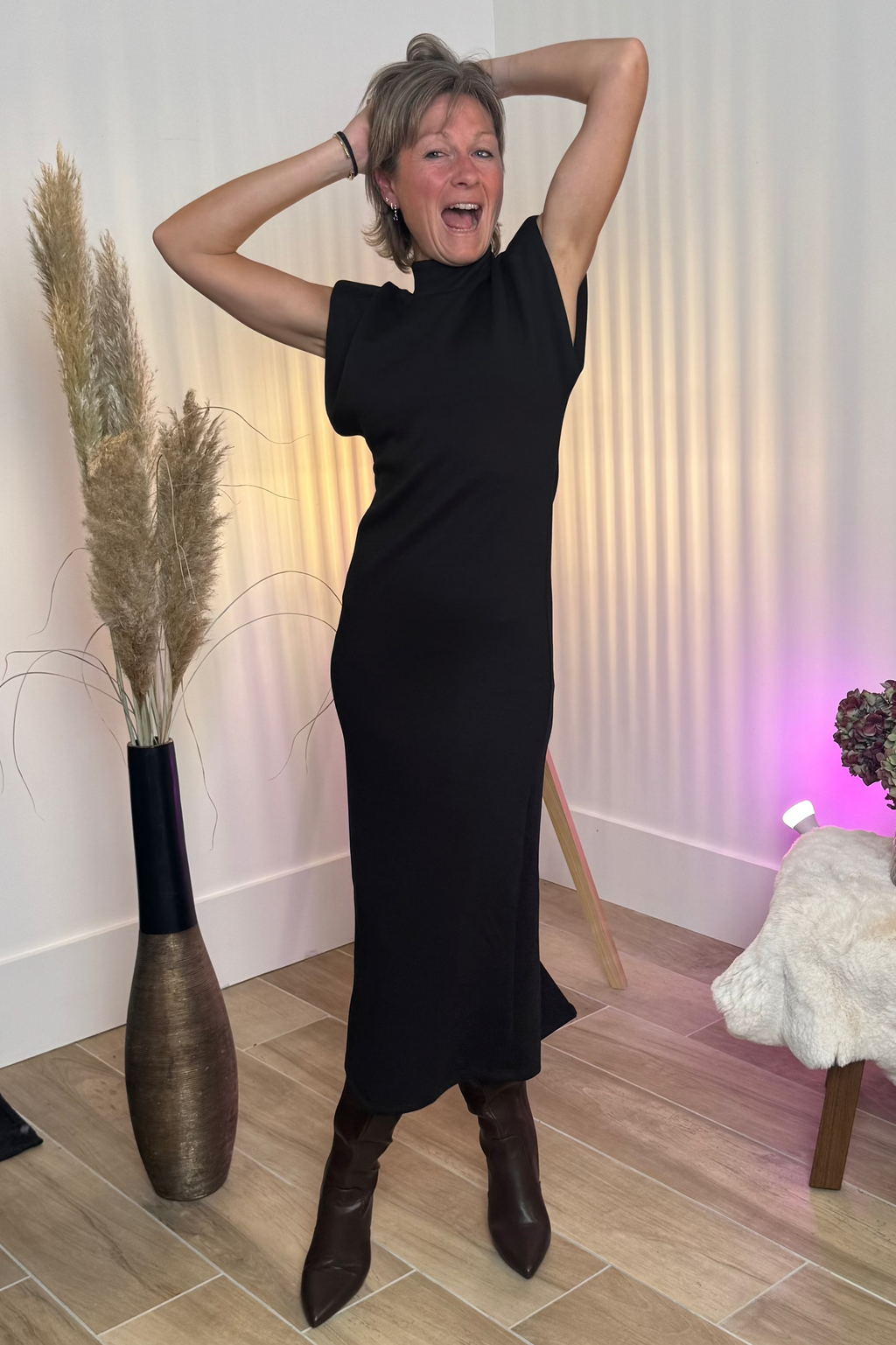 Bottes marron simili cuir