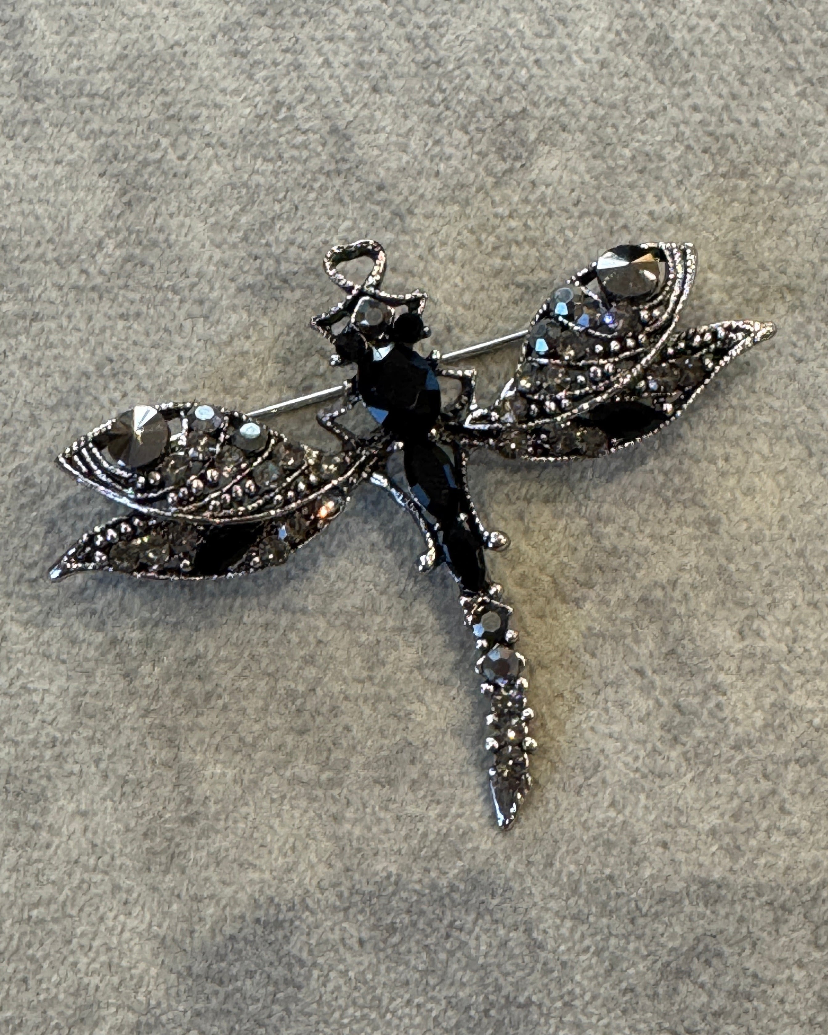 Broche libellule en acier inoxydable 