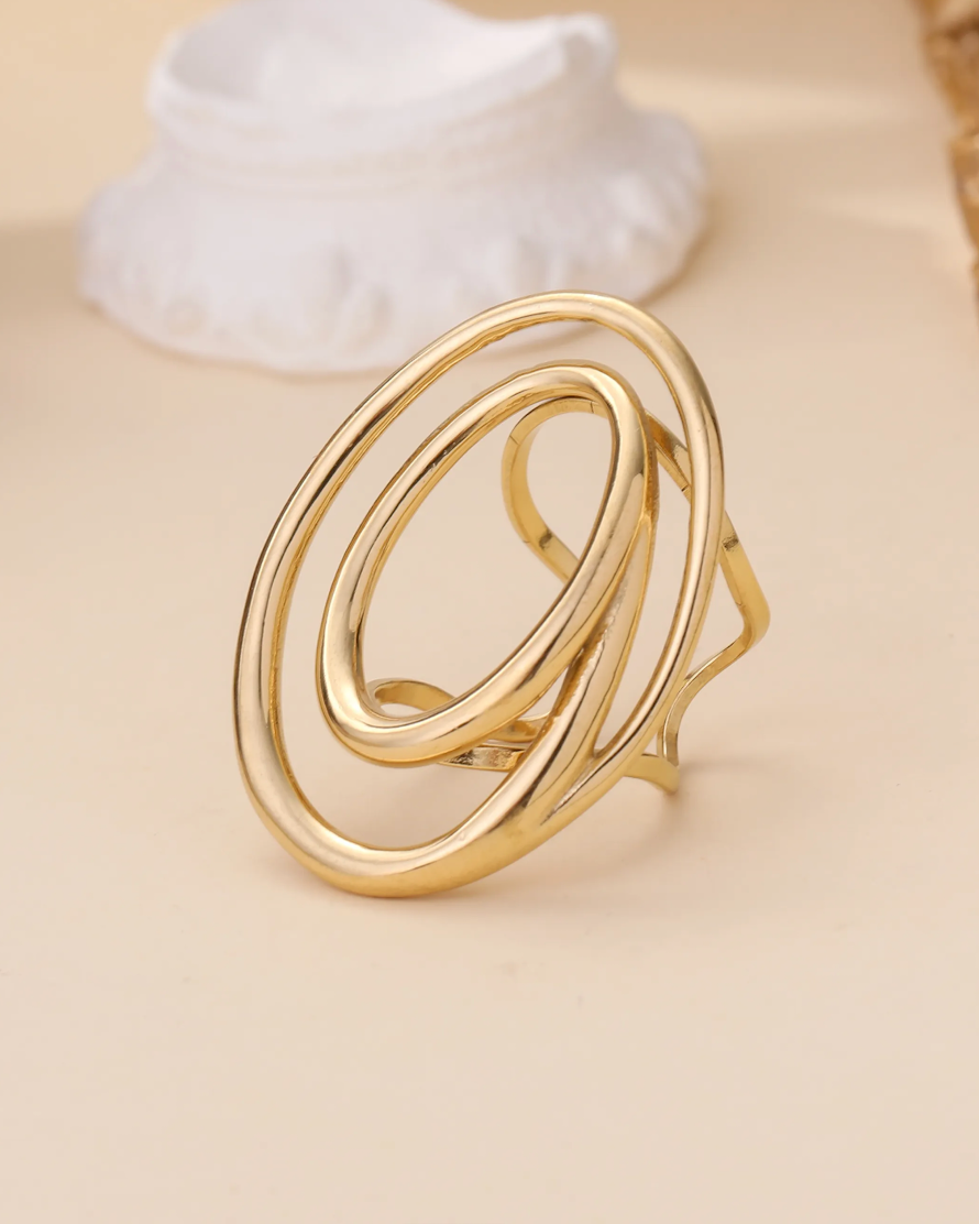 bague fine acier inoxydable or