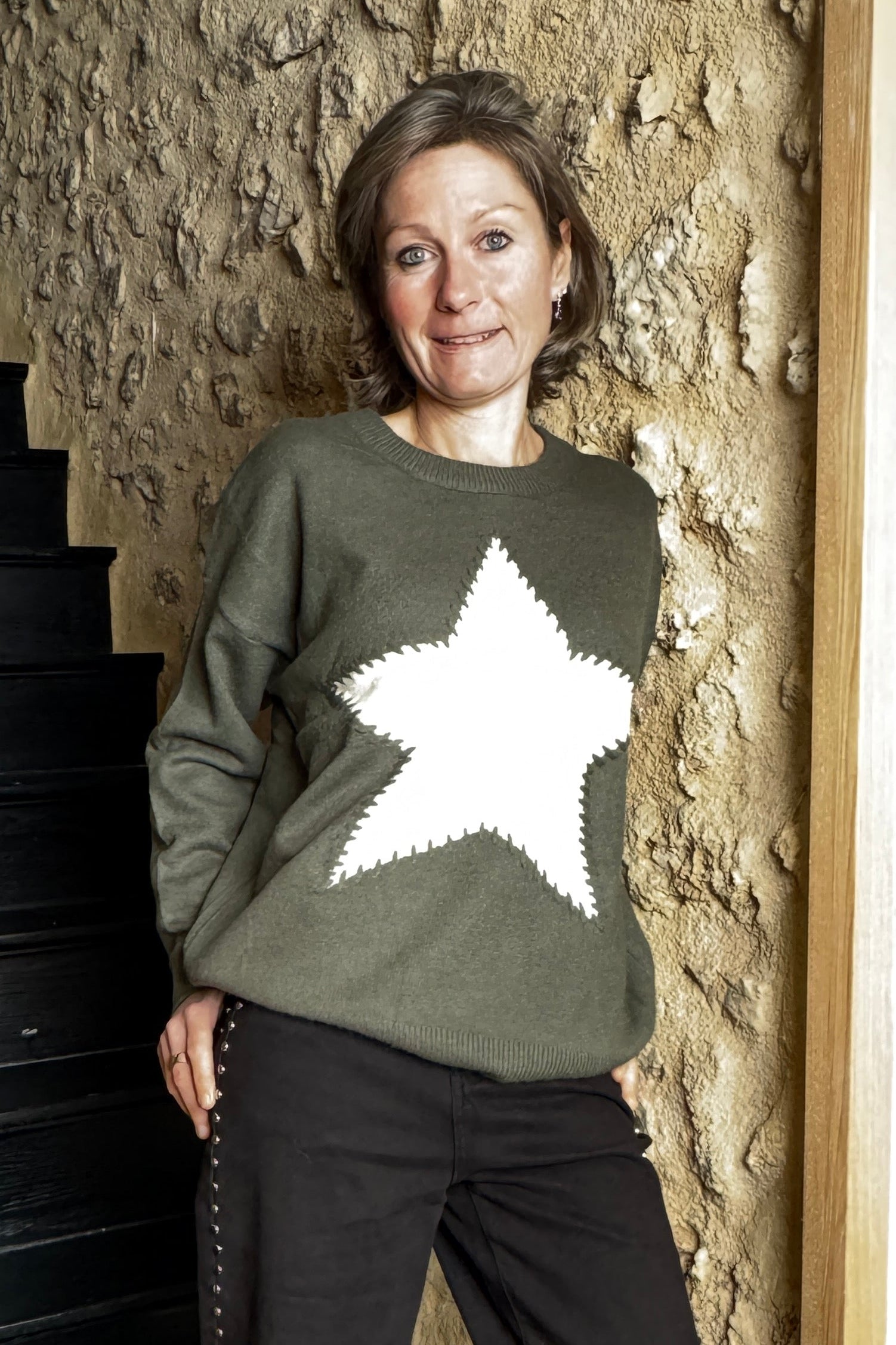 pull cachemire étoile 