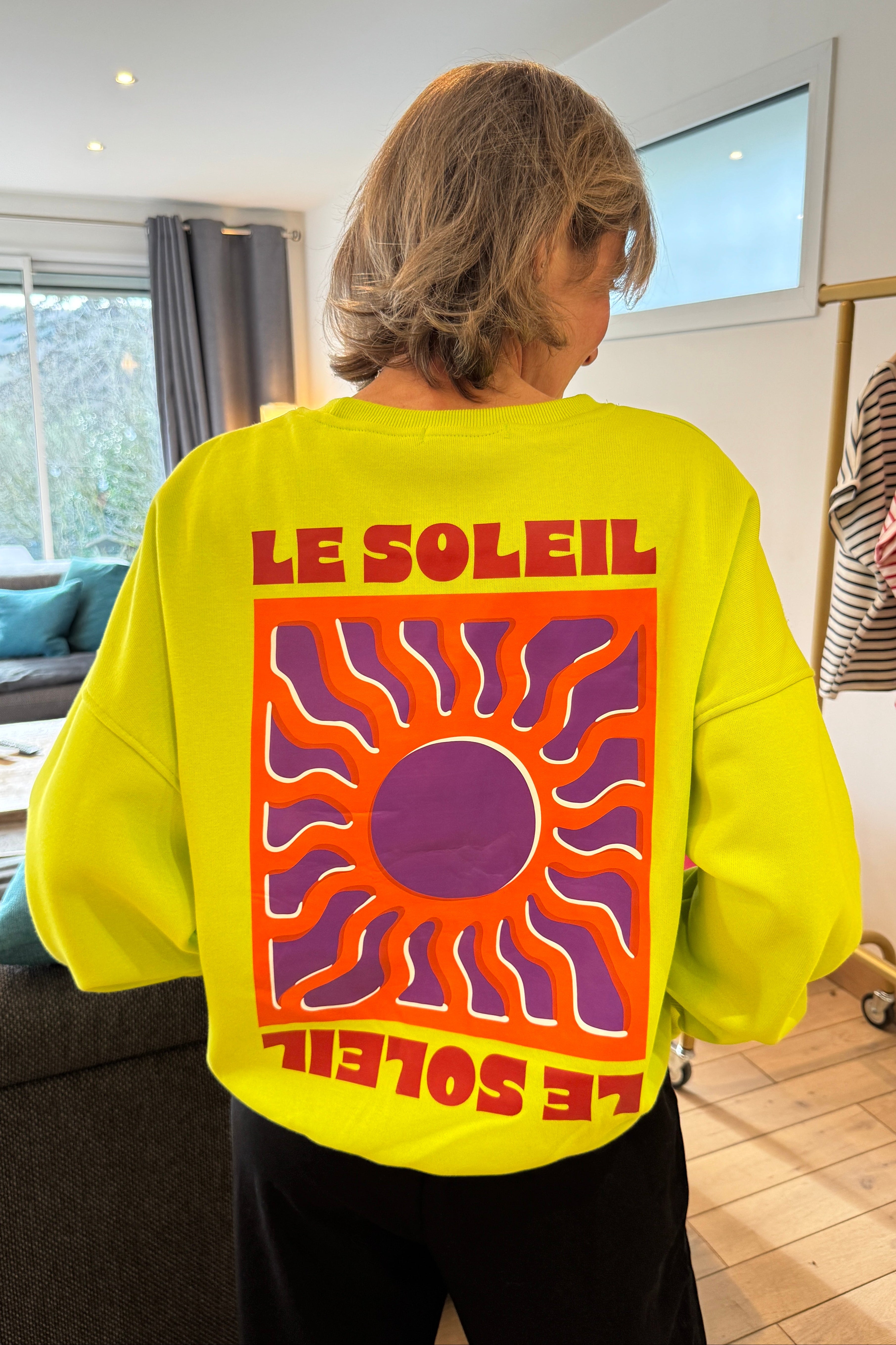 sweat vert acidulé vert